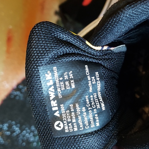 Boys Airwalk Huntington Sneaker Black Tie - Picture 14 of 14